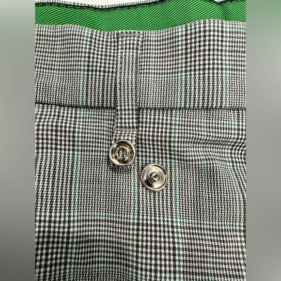 Golfino Men Gray Green Plaid Golf Shorts Ballmarker Size 38 Unisex Size XL EUC - Picture 6 of 13